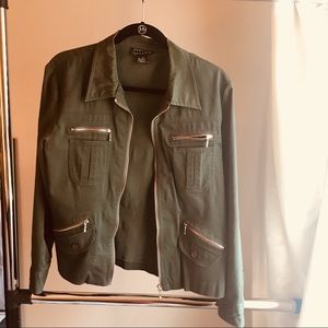 OLIVE GREEN MILITARY JACKET BY SPENSER JEREMY